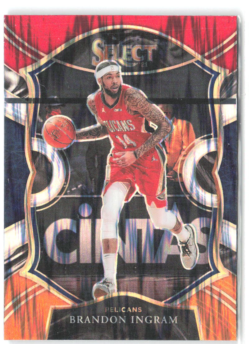 Brandon Ingram Red White Orange Flash Panini Select - Red White Orange Flash 53 NM