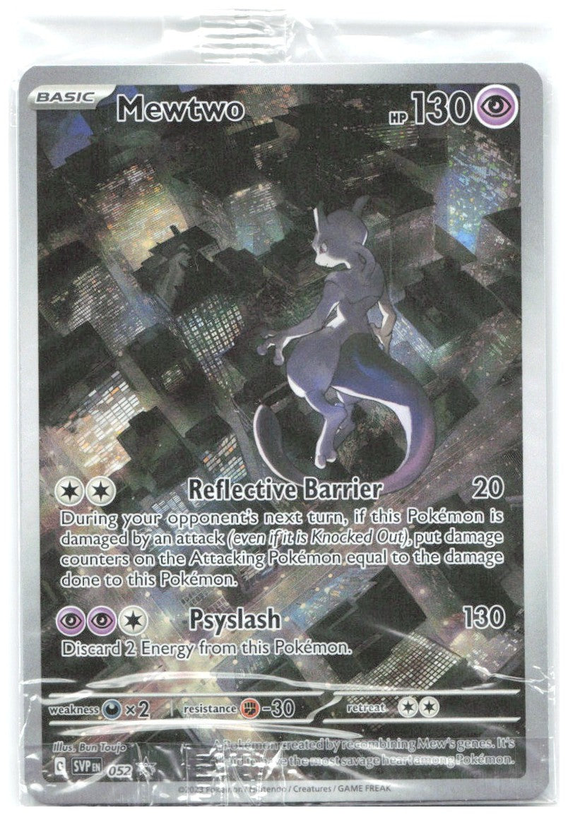 Mewtwo Sealed Holo Promo SV: Scarlet & Violet Promo Cards 052 NM Bun Toujo
