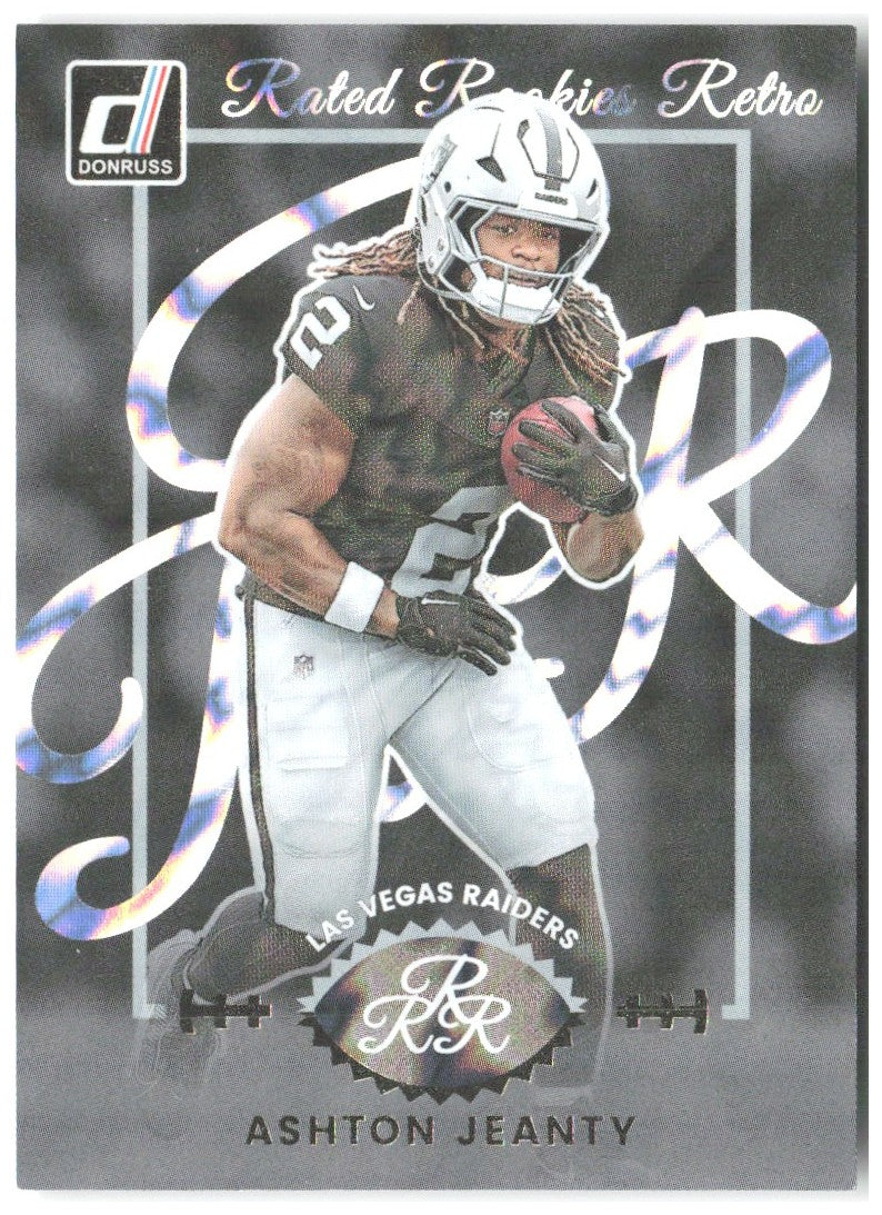Ashton Jeanty Donruss - Rated Rookies Retro 10 2025 Las Vegas Raiders