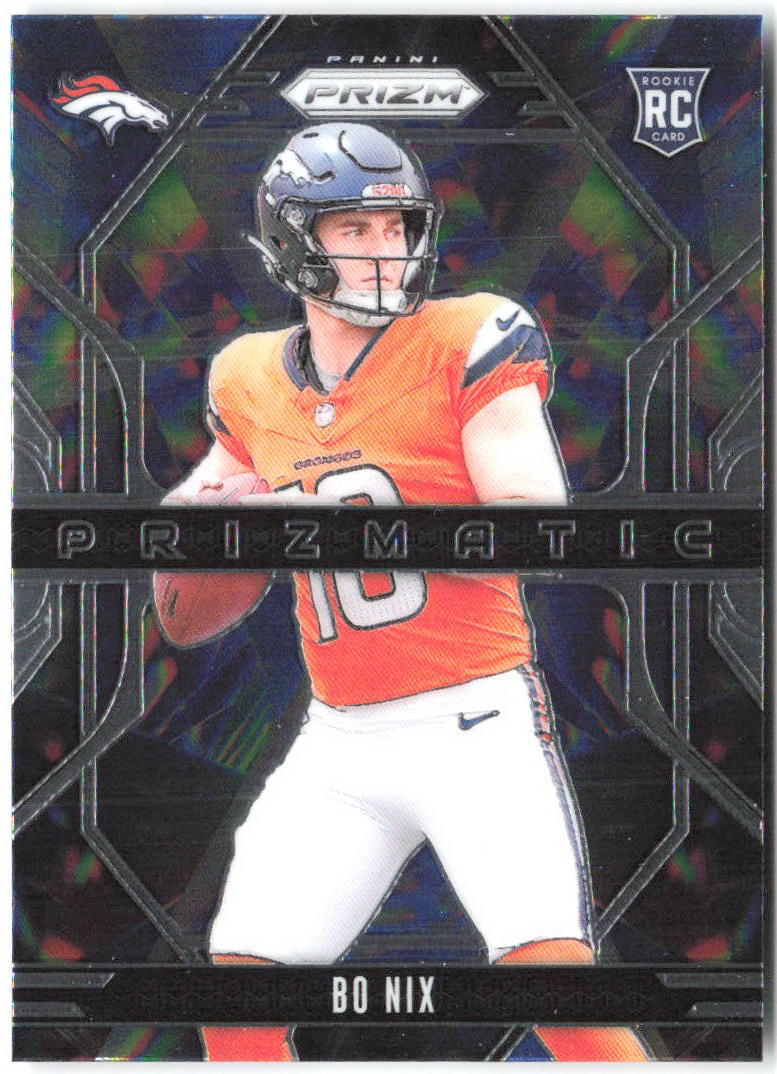 Bo Nix Panini Prizm - Prizmatic 11 2024 Denver Broncos