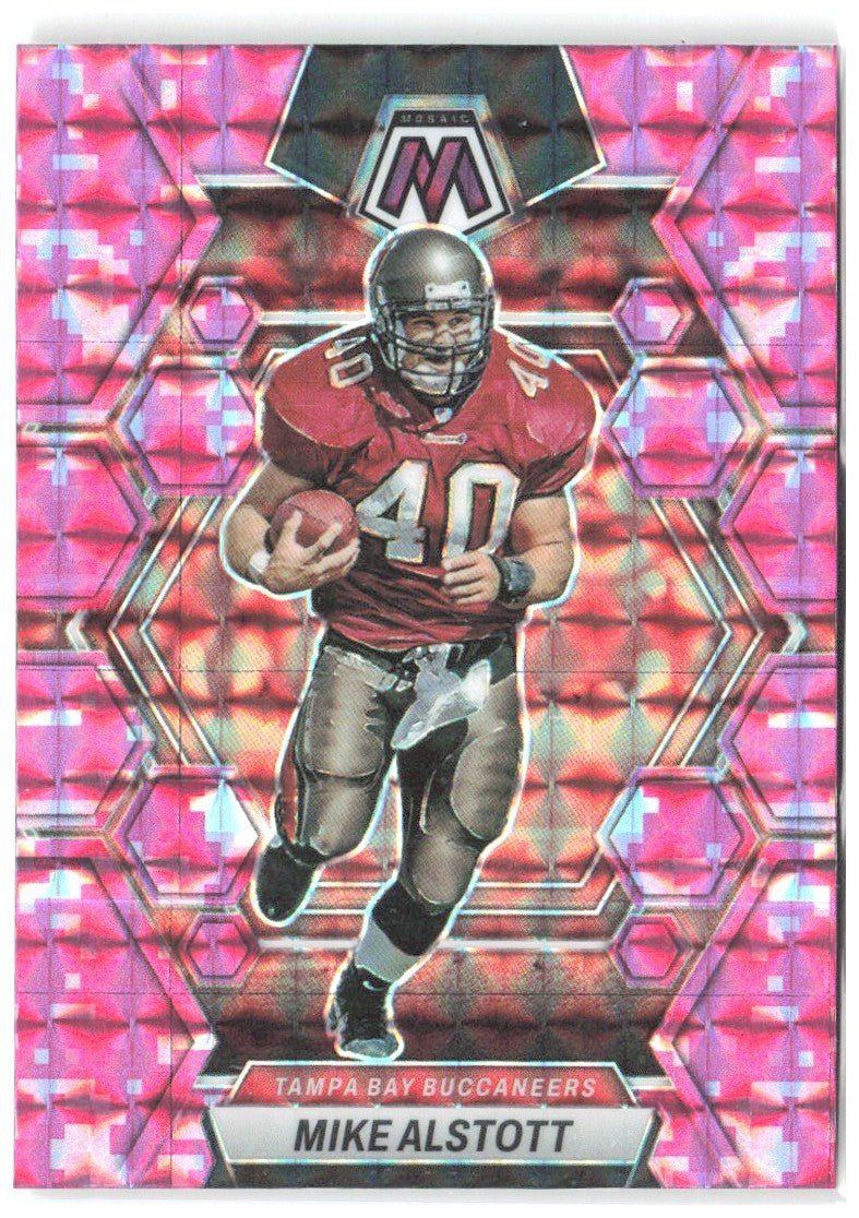 Mike Alstott Panini Mosaic - Camo Pink Mosaic 233 2023 Tampa Bay Buccaneers