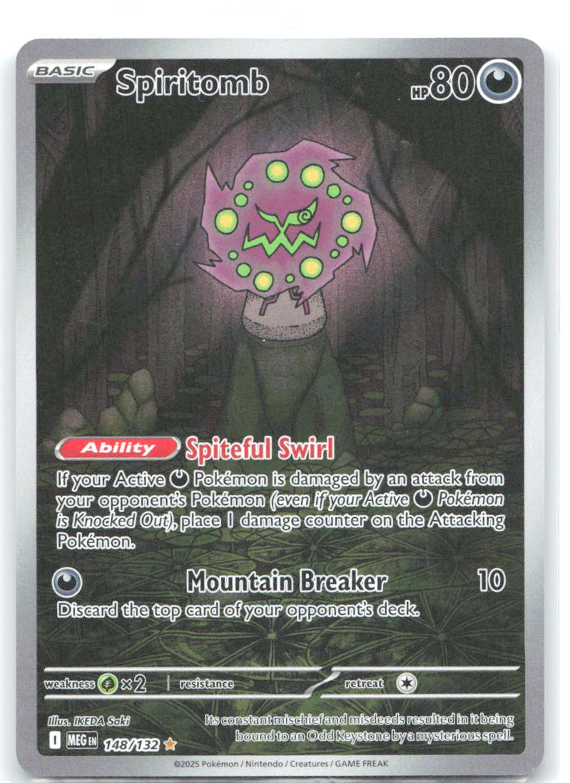 Spiritomb Holo Illustration Rare ME01: Mega Evolution 148/132 NM IDEKA Saki