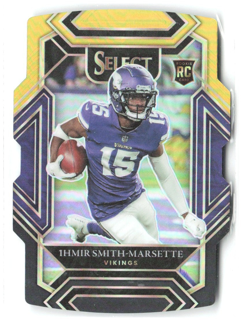 Ihmir Smith-Marsette Panini Select Black and Gold Prizm Die Cut 282 2021 Vikings