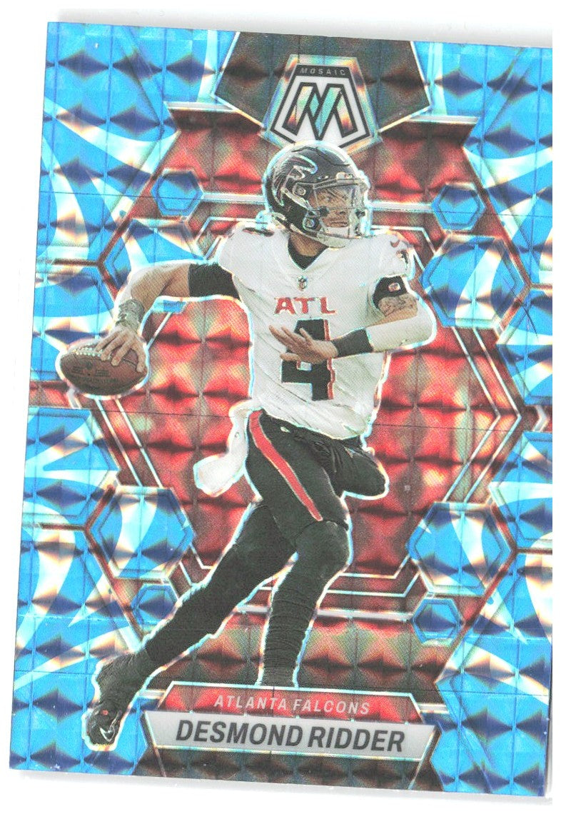 Desmond Ridder Panini Mosaic - Reactive Blue Mosaic 6 2023 Atlanta Falcons
