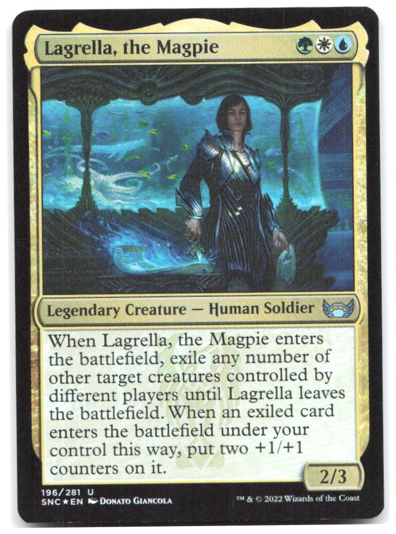 Lagrella the Magpie Foil U Streets of New Capenna 196 NM Donato Giancola