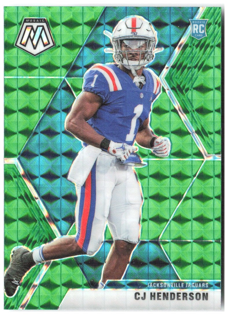 CJ Henderson Panini Mosaic - Prizm Green 246 2020 Jacksonville Jaguars