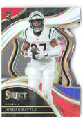 Jordan Battle Panini - Red and Blue Prizms Die Cuts 253 2023 Cincinnati Bengals