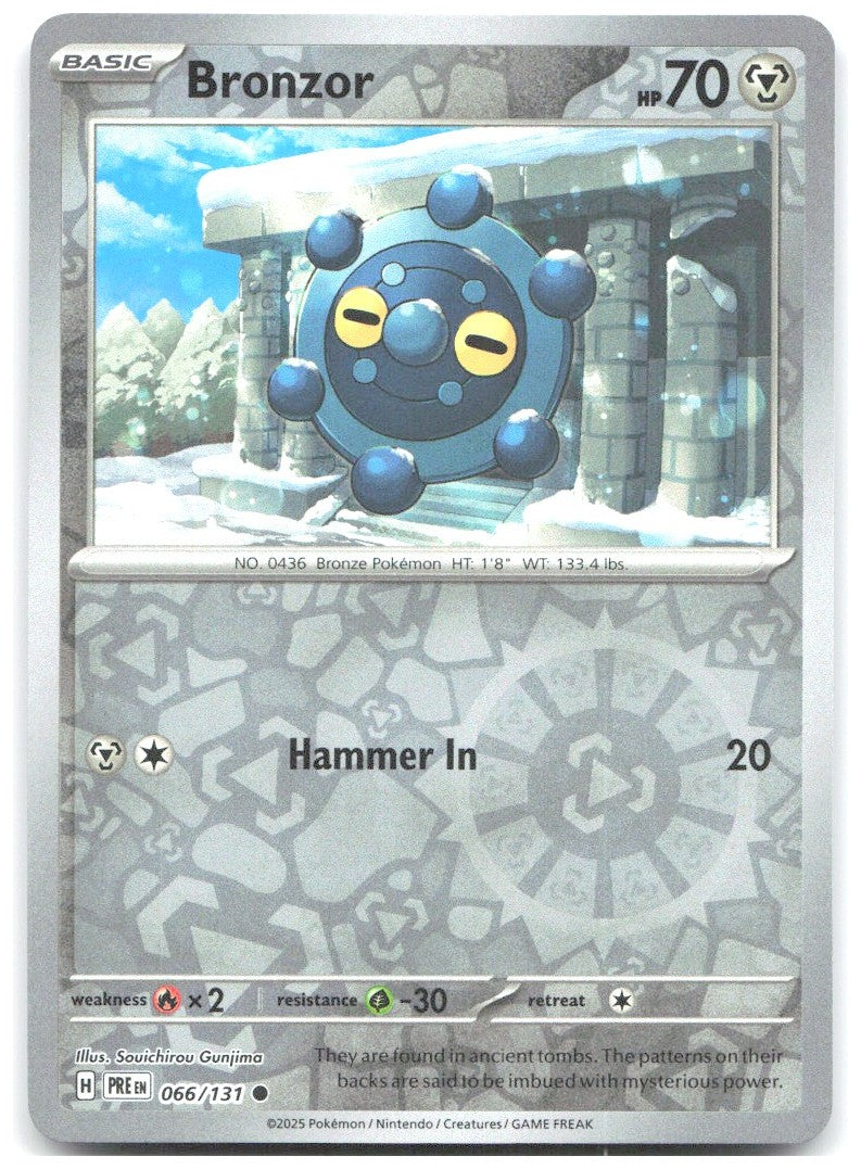 Bronzor Reverse Holo SV Prismatic Evolutions 066/131 NM Souichirou Gunjima