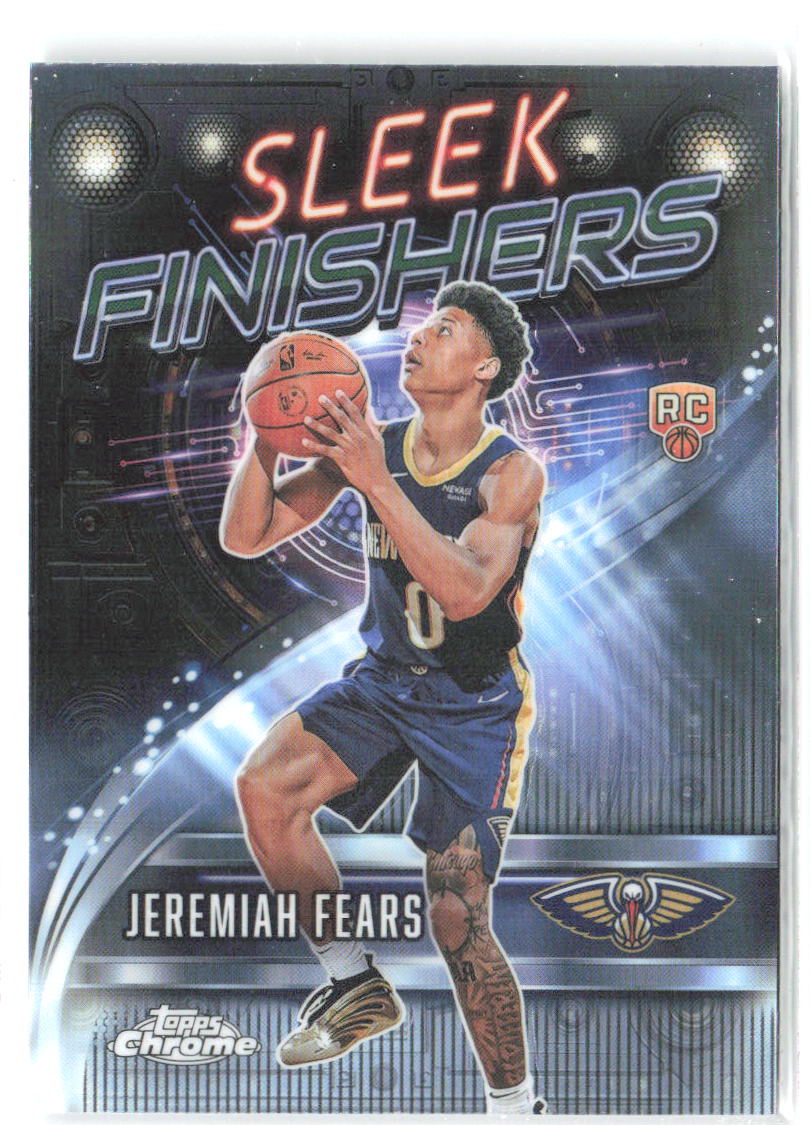 Jeremiah Fears Topps Chrome - Sleek Finishers SF-27 2025-26 New Orleans Pelicans
