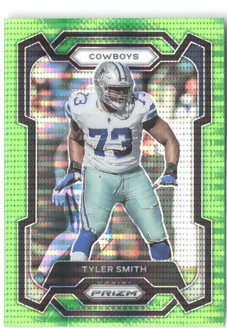 Tyler Smith Panini Prizm - Neon Green Pulsar 83 2023 Dallas Cowboys