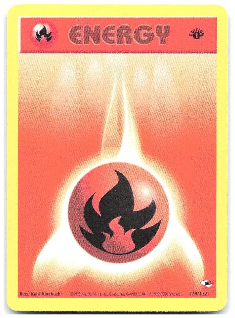 Fire Energy 1st Edition Common Gym Heroes 128/132 NM Keiji Kinebuchi