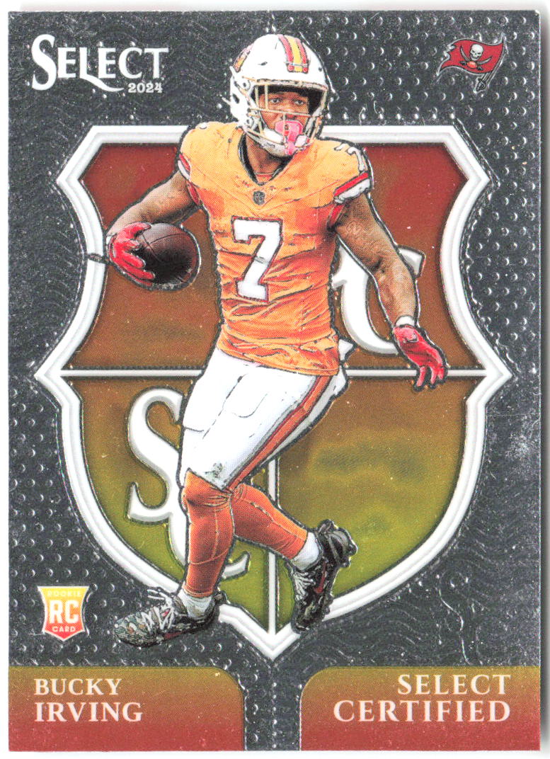 Bucky Irving Panini - Select Certified Rookies 21 2024 Tampa Bay Buccaneers