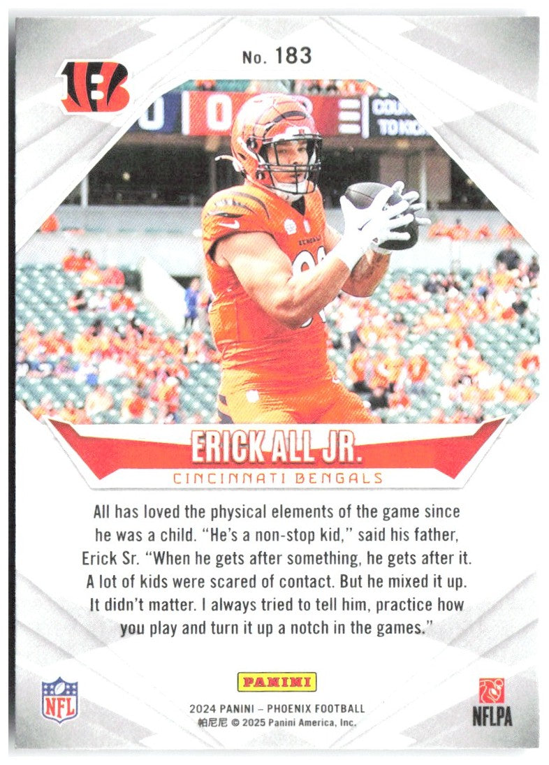 Erick All Jr. Panini Phoenix - Lazer 183 2024 Cincinnati Bengals