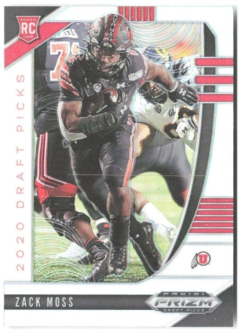 Zack Moss Panini Prizm Draft Picks - Prizms Silver 139 2020 Utah Utes
