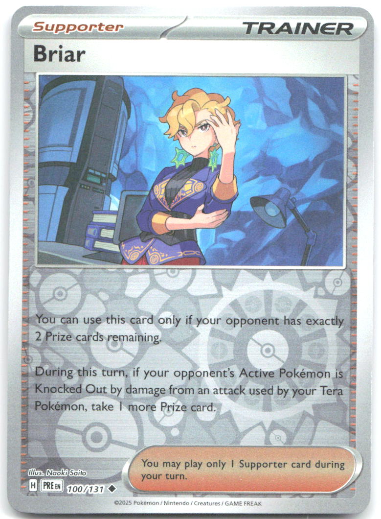 Briar Reverse Holo Uncommon SV: Prismatic Evolutions 100/131 NM Naoki Saito