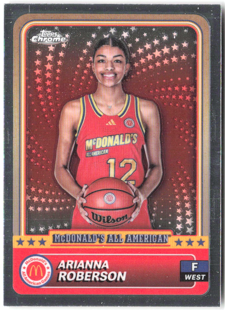 Arianna Roberson Topps Chrome McDonald's All-American 72 2024