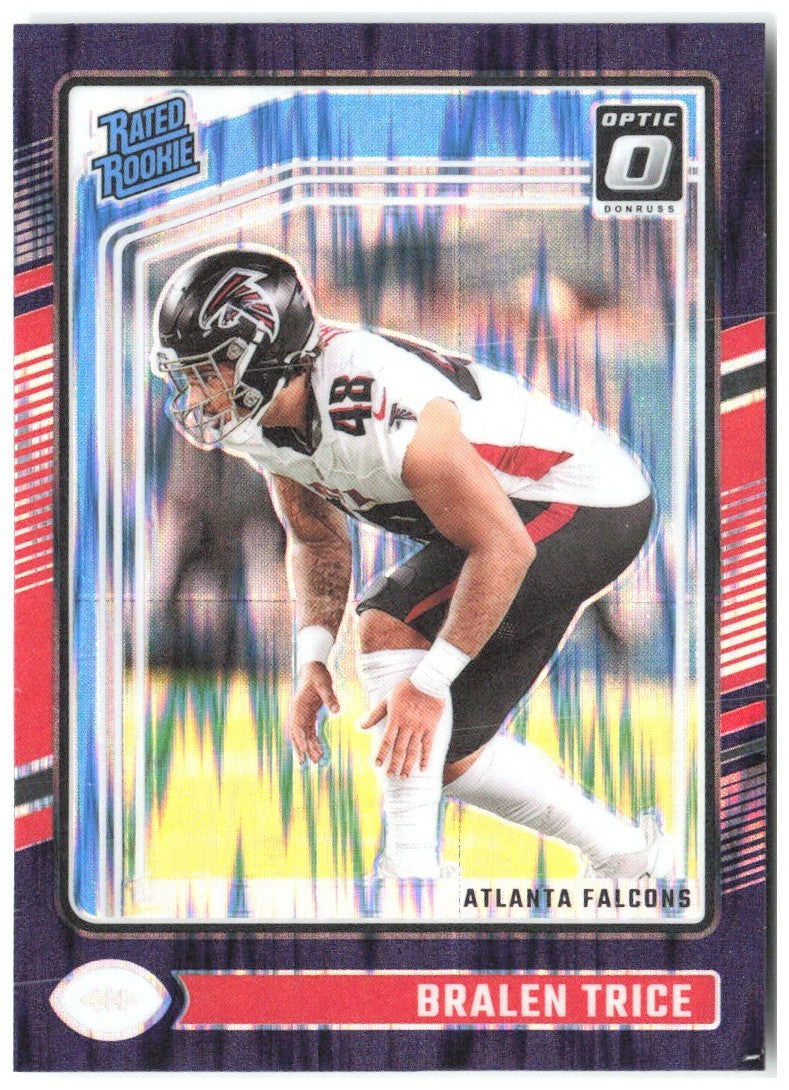 Bralen Trice Donruss Optic - Purple Shock 212 2024 Atlanta Falcons
