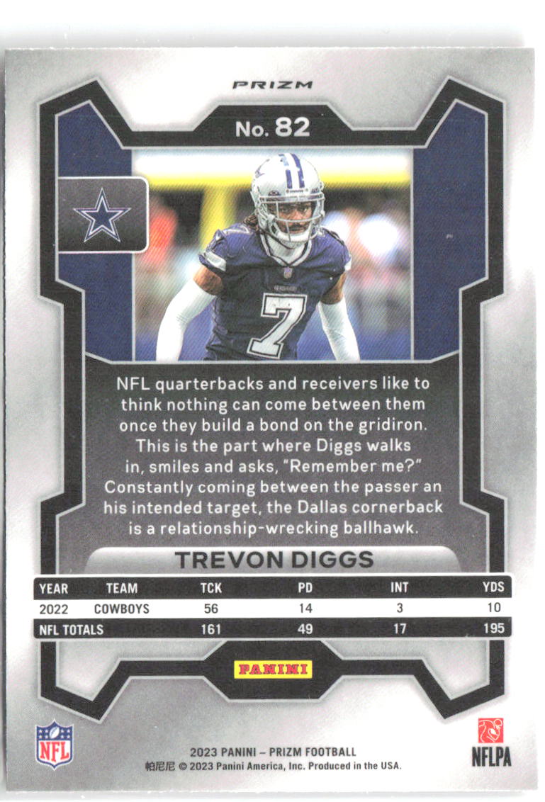 Trevon Diggs Panini Prizm - Disco 82 2023 Dallas Cowboys