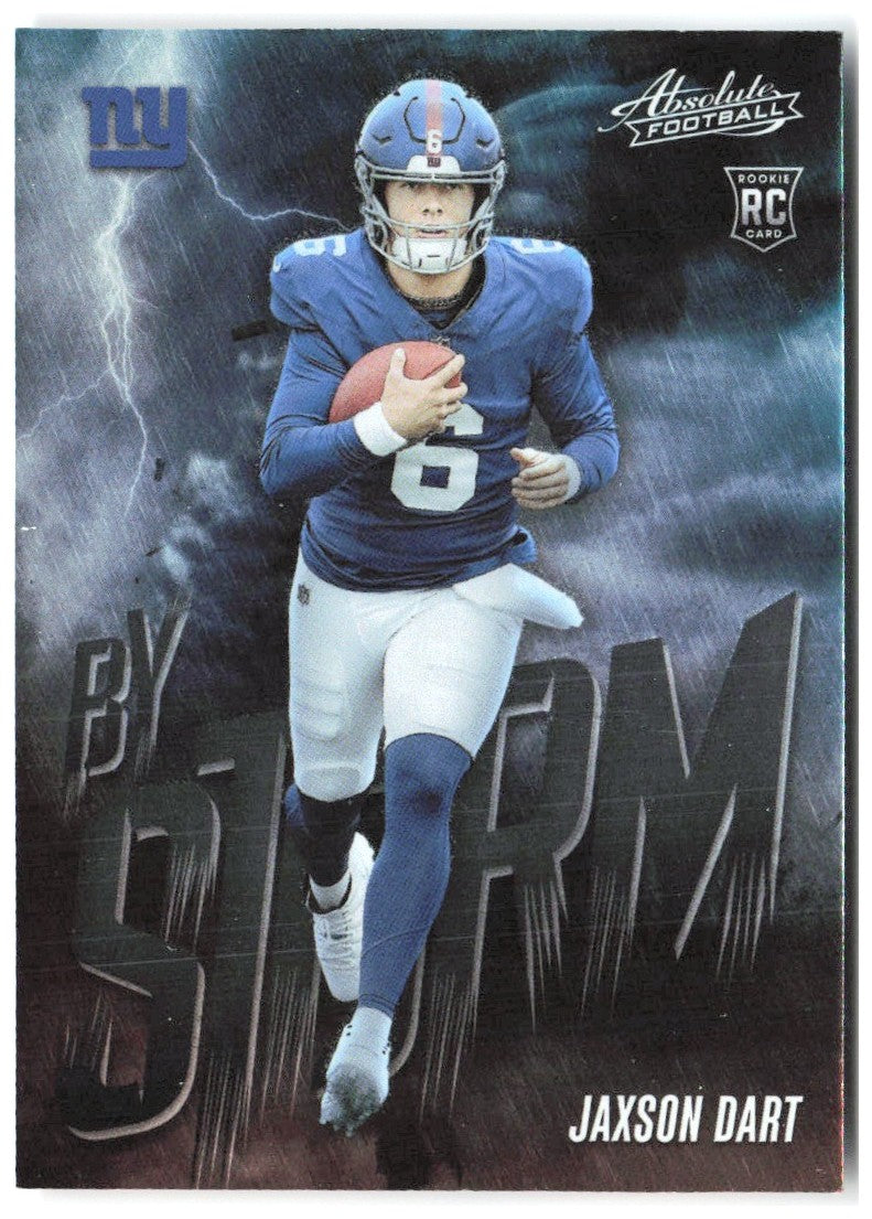 Jaxson Dart Panini Absolute - By Storm 7 2025 New York Giants