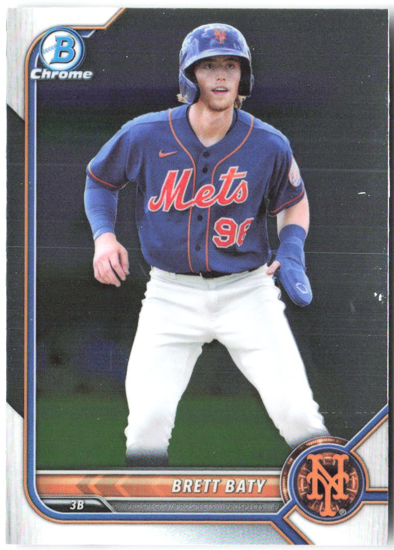Brett Baty Bowman - Chrome Prospects BCP-5 2022 New York Mets