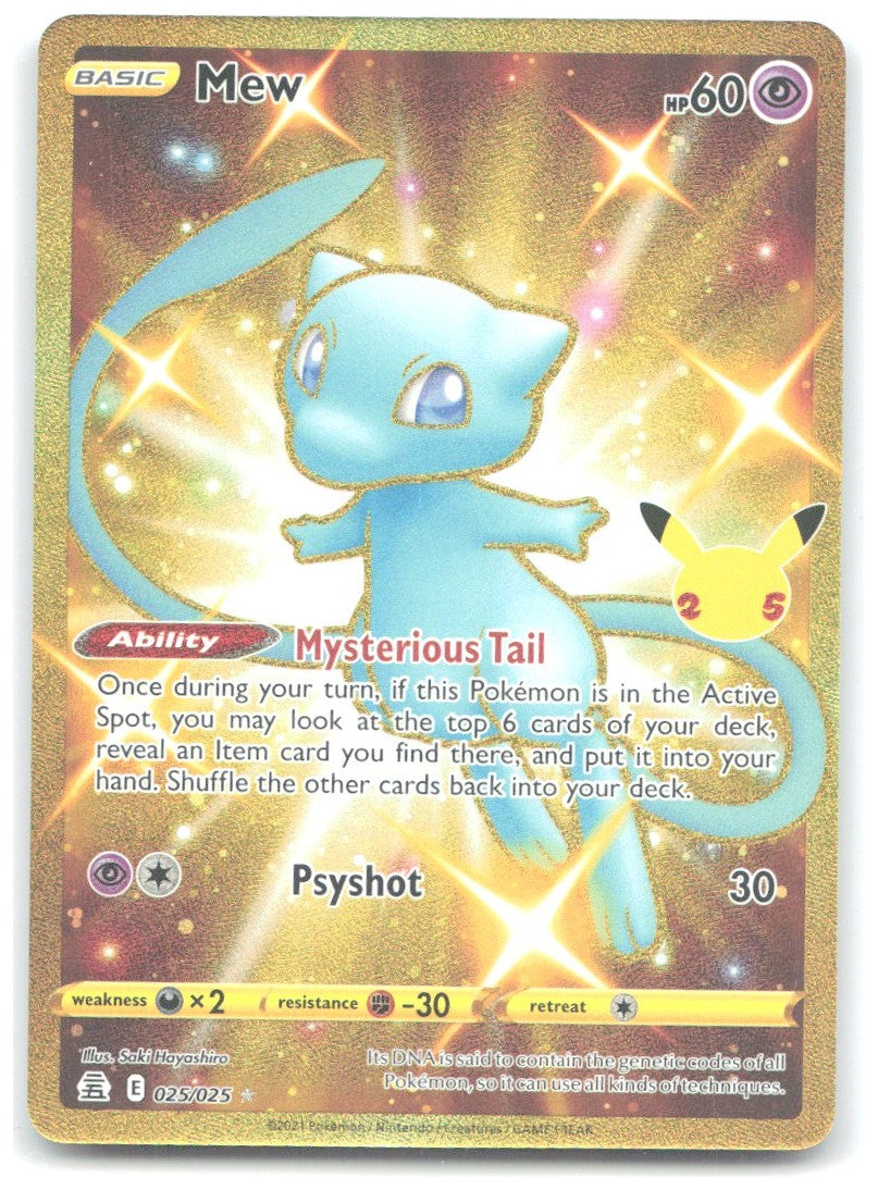 Mew Secret Holo Secret Rare Celebrations 025/025 NM Saki Hayashiro