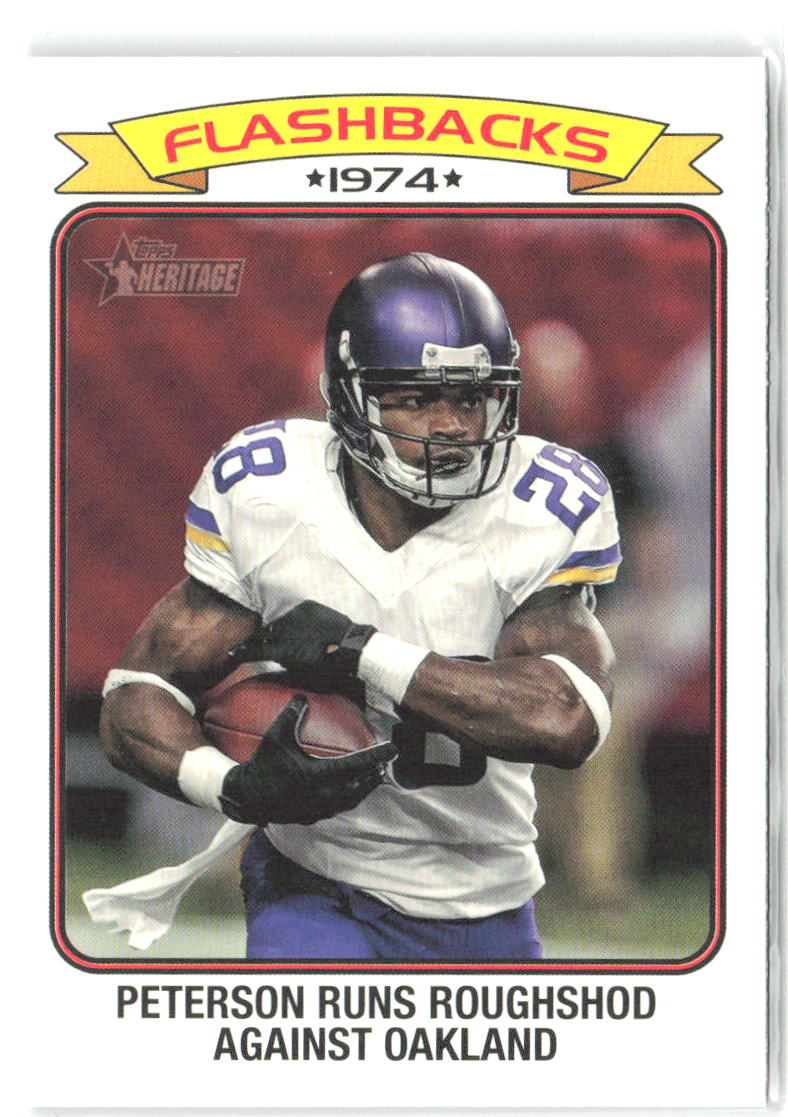 Adrian Peterson Topps Composite Football Flashbacks FF-17 2023 Minnesota Vikings