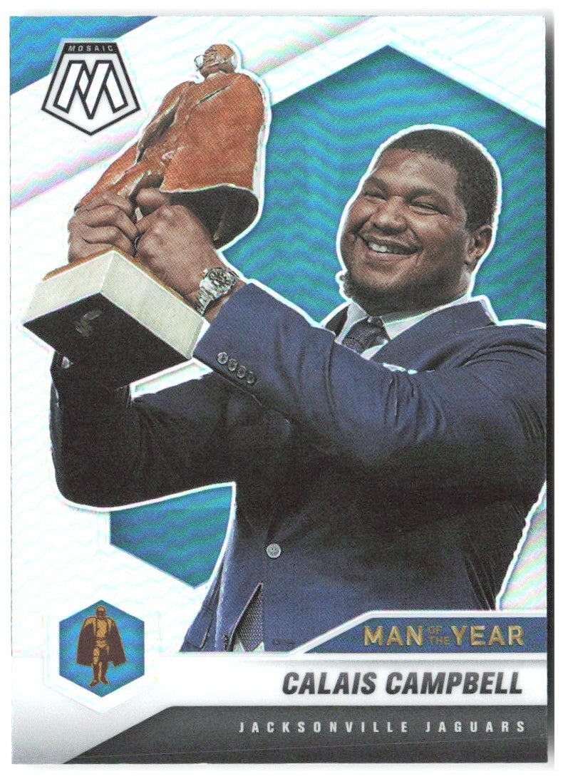 Calais Campbell Panini Mosaic - Prizm Silver 270 2021 Jacksonville Jaguars