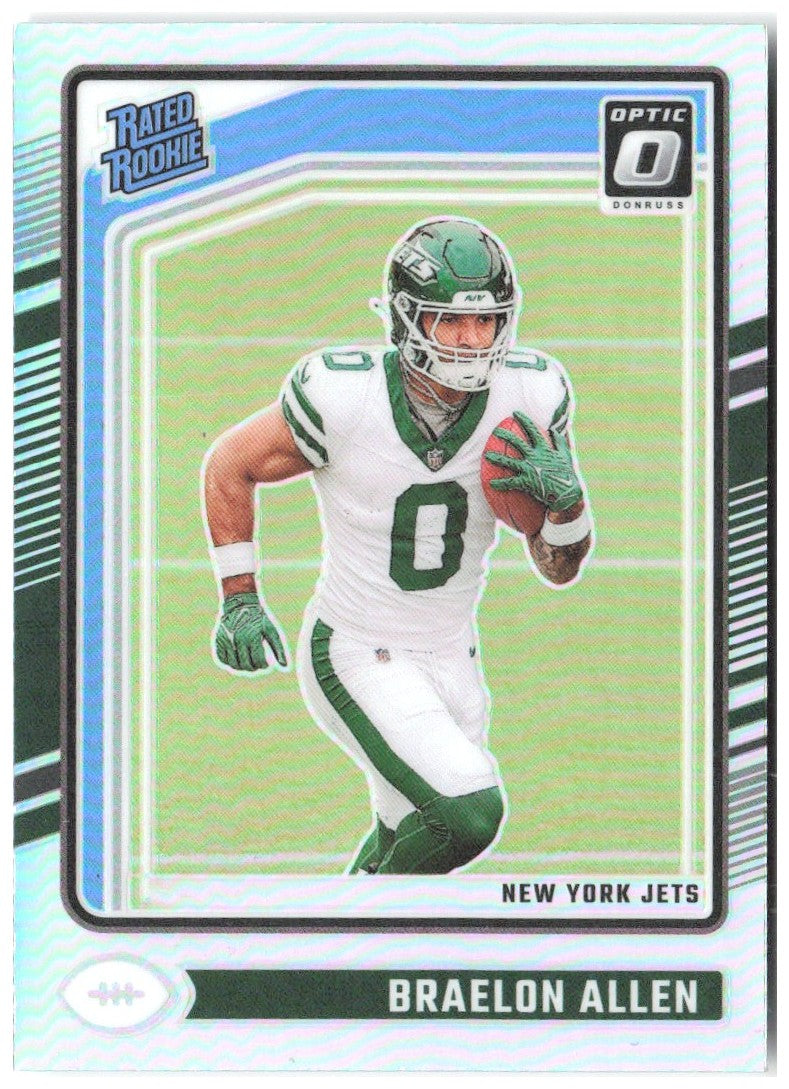 Braelon Allen Donruss Optic - Holo 211 2024 New York Jets