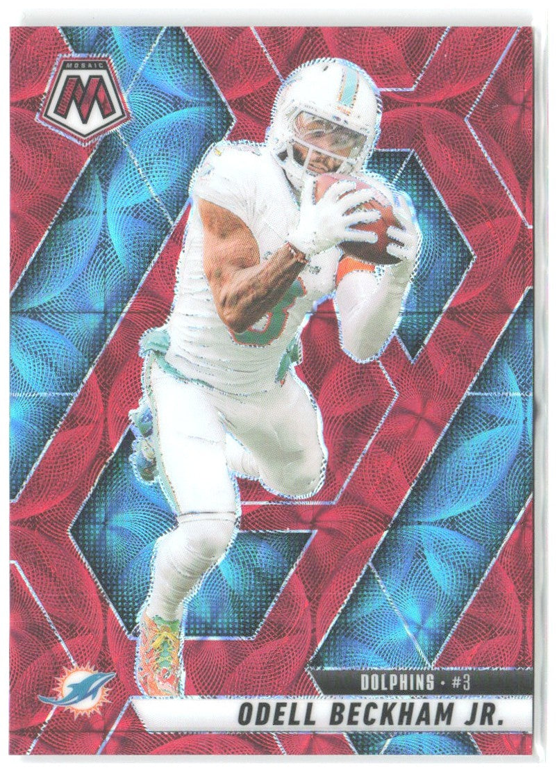 Odell Beckham Jr. Panini Mosaic - Red Scope 189 2025 Miami Dolphins