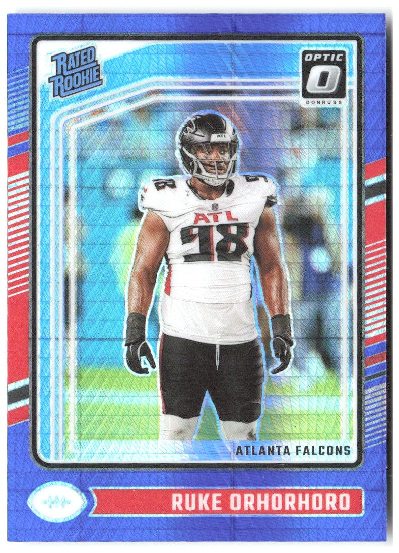 Ruke Orhorhoro Donruss Optic - Blue Hyper 287 2024 Atlanta Falcons