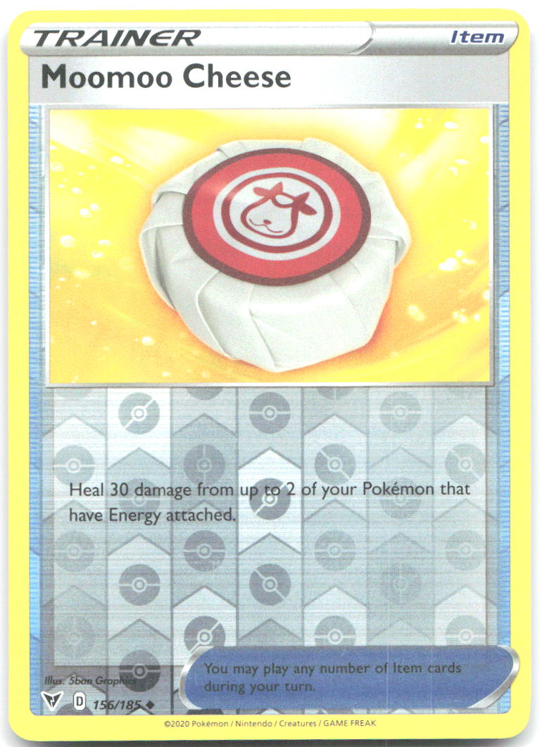 Moomoo Cheese Reverse Holo SWSH04 Vivid Voltage 156/185 NM 5ban Graphics