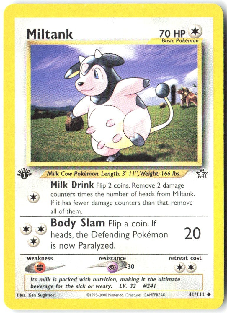 Miltank 1st Edition Uncommon Neo Genesis 041/111 NM Ken Sugimori
