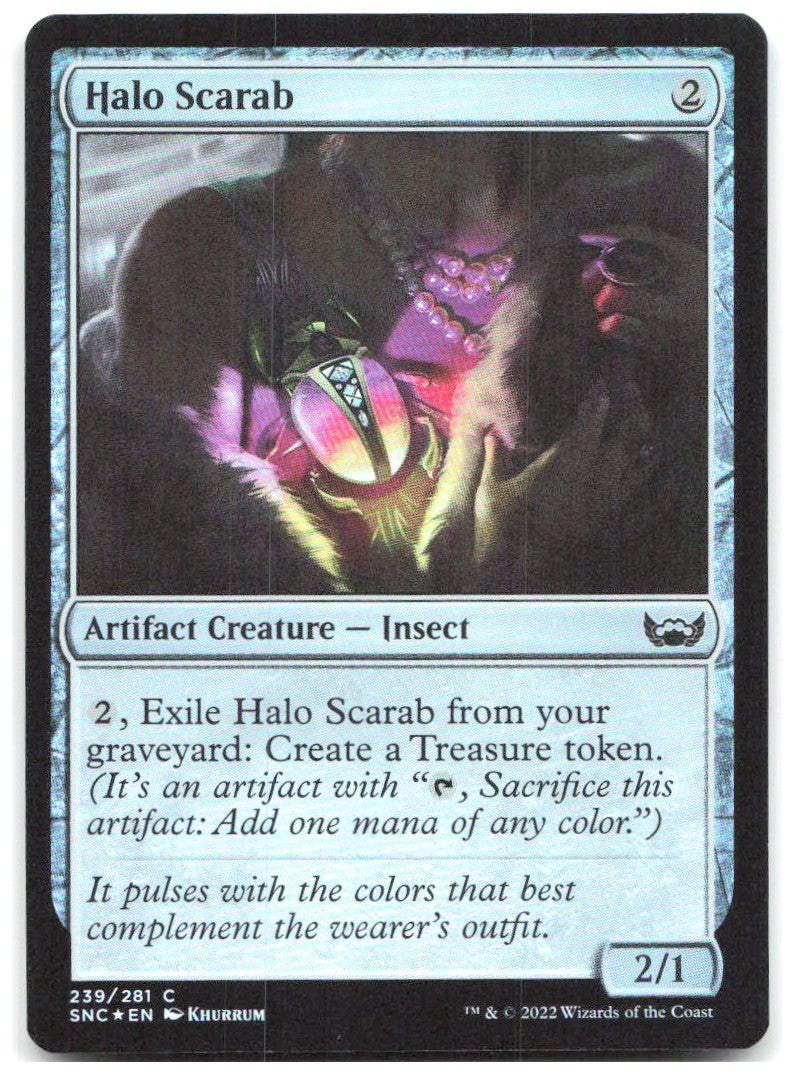Halo Scarab Foil C Streets of New Capenna 239 NM Khurrum