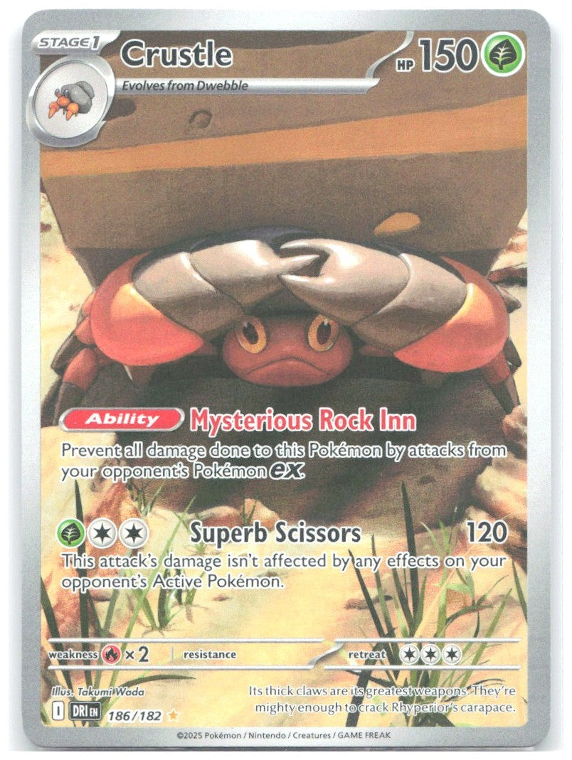 Crustle Holo Illustration Rare SV10 Destined Rivals 186/182 NM danciao