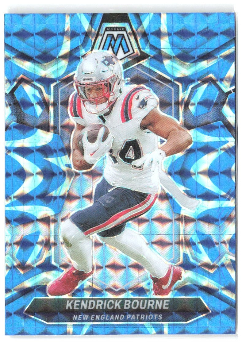 Kendrick Bourne Panini Mosaic Mosaic Reactive Blue 150 2024 New England Patriots
