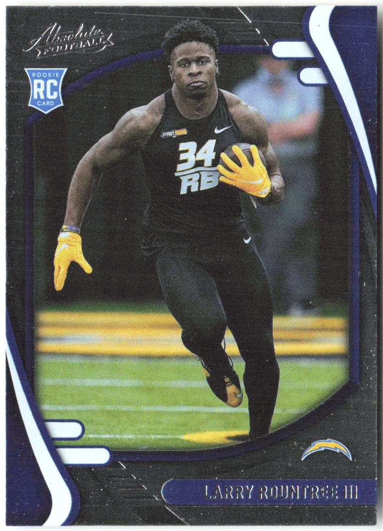Larry Rountree III Panini Absolute - Retail 168 2021 Los Angeles Chargers RC