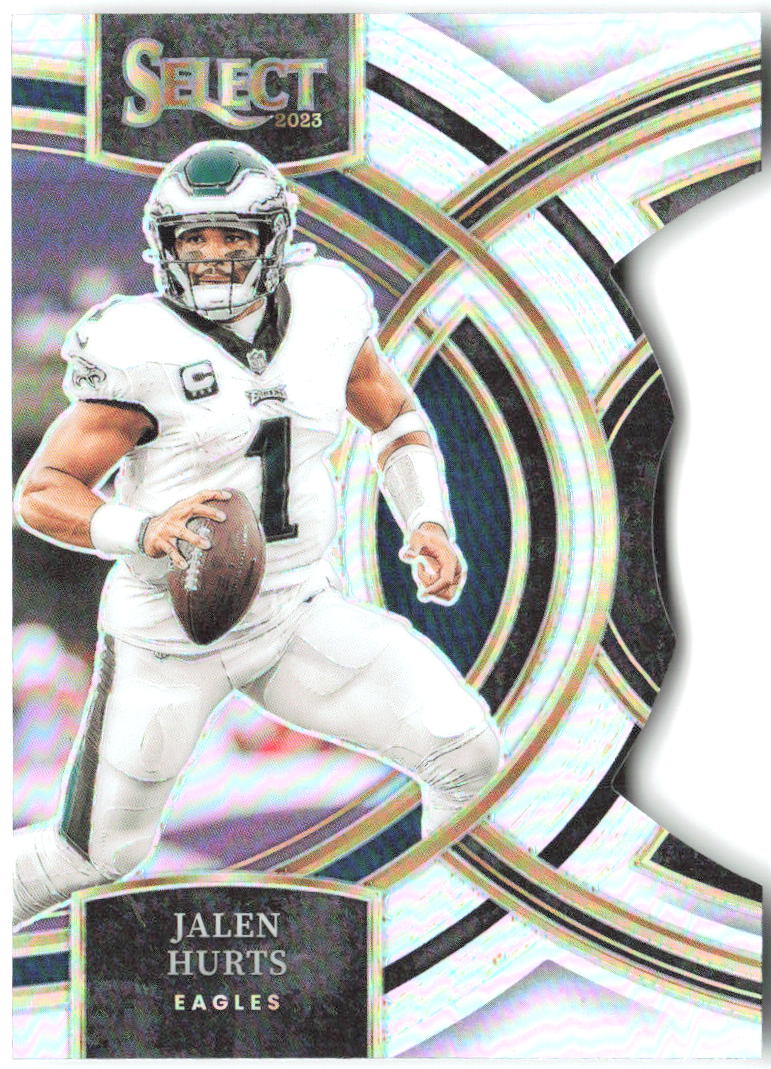 Jalen Hurts Panini Select - Silver Prizms Die Cuts 184 2023 Philadelphia Eagles