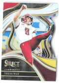 Tress Way Select - Red and Yellow Prizms Die Cuts 213 2023 Washington Commanders