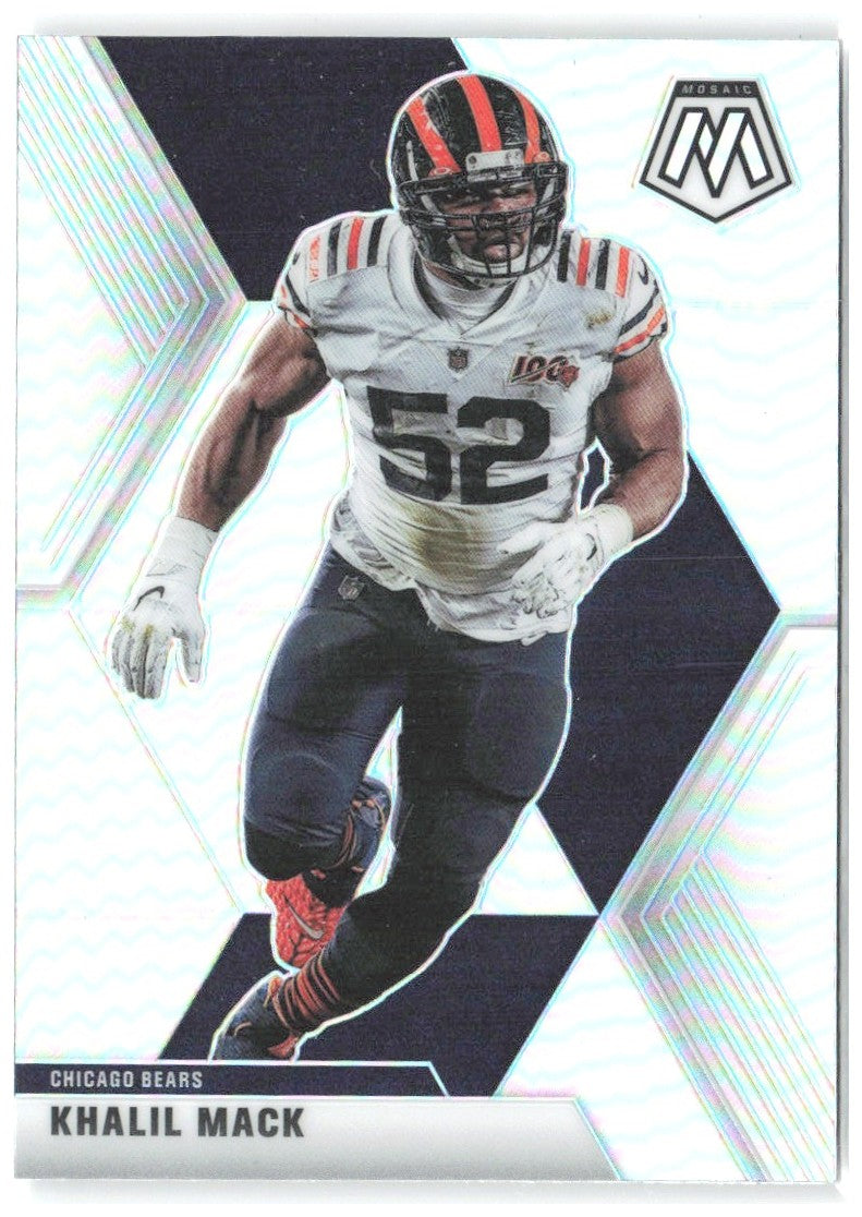 Khalil Mack Panini Mosaic - Prizm Silver 40 2020 Chicago Bears