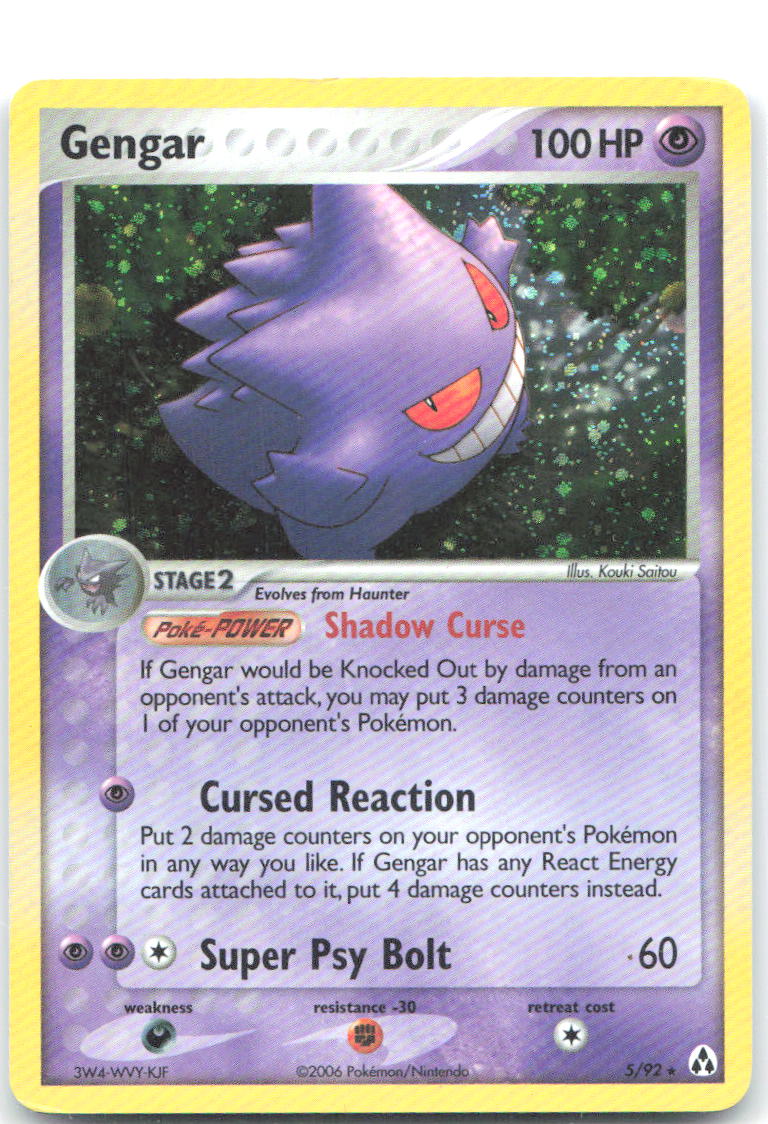 Gengar Holo Rare Legend Maker 5/92 LP Kouki Saitou