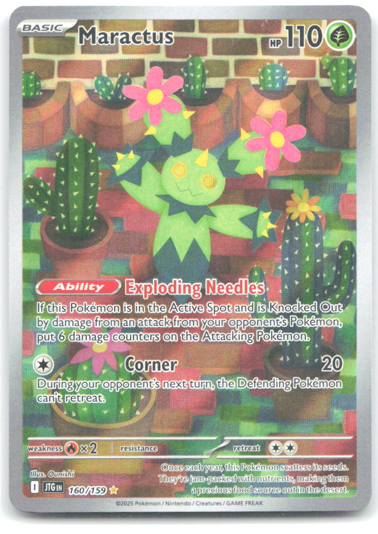 Maractus Holo Illustration Rare SV09: Journey Together 160/159 NM Ounishi