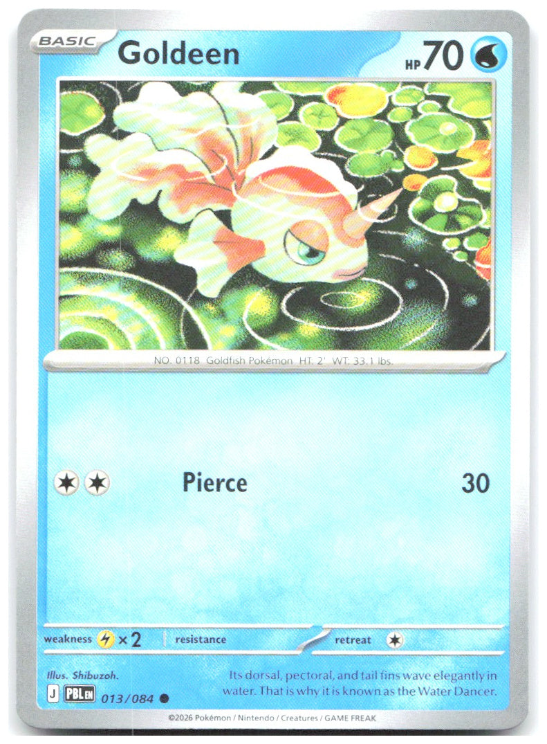 Goldeen Common ME05 Pitch Black 013/084 NM Shibuzoh