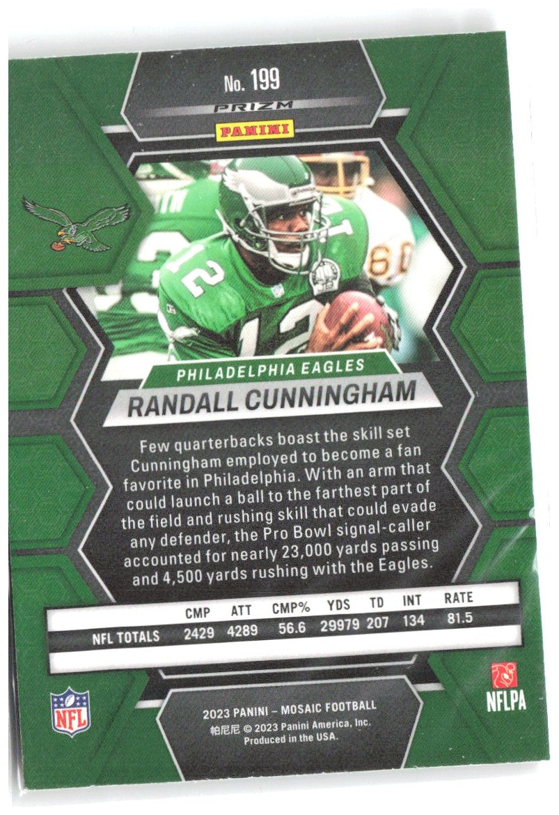 Randall Cunningham Panini Mosaic - Camo Pink Mosaic 199 2023 Philadelphia Eagles