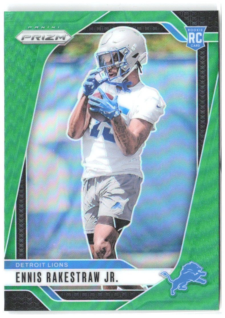 Ennis Rakestraw Jr. Panini Prizm - Green 332 2024 Detroit Lions