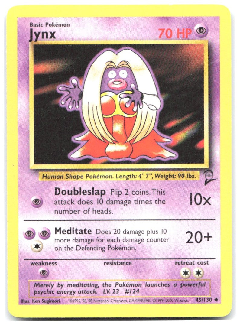 Jynx Uncommon Base Set 2 045/130 NM Ken Sugimori
