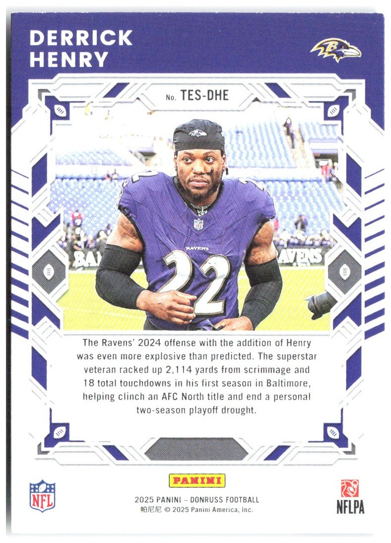Derrick Henry Donruss - The Elite Series TES-DHE 2025 Baltimore Ravens