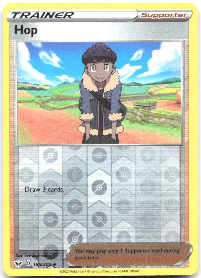 Hop Reverse Holo Uncommon SWSH01 Sword & Shield Base 165/202 NM Sanosuke Sakuma