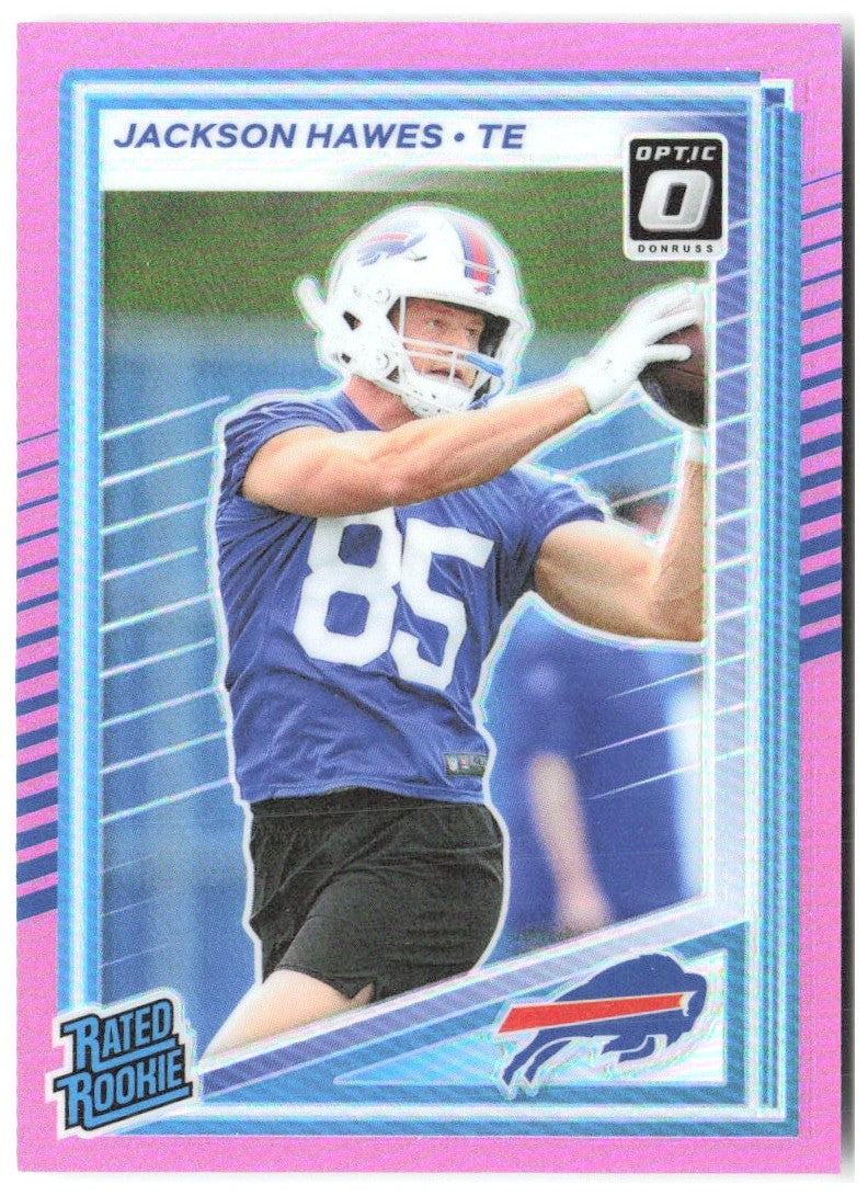 Jackson Hawes Donruss - Optic Rated Rookies Preview Pink 357 2025 Buffalo Bills