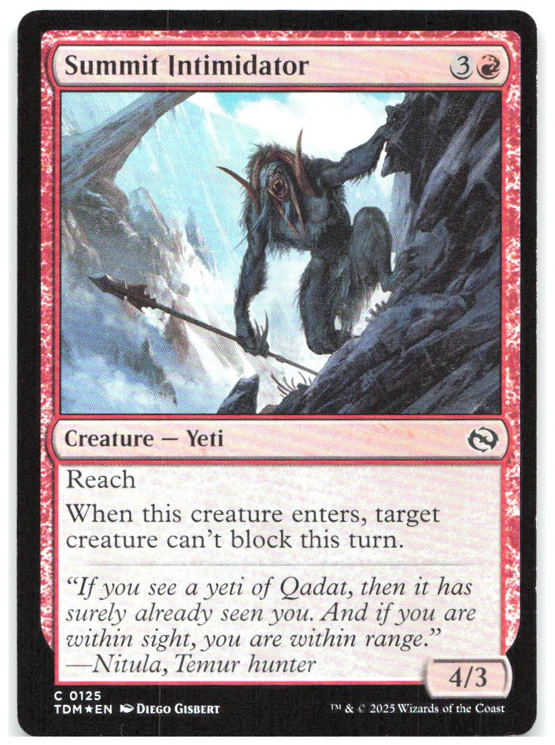 Summit Intimidator Foil C Tarkir Dragonstorm 125 NM Diego Gisbert
