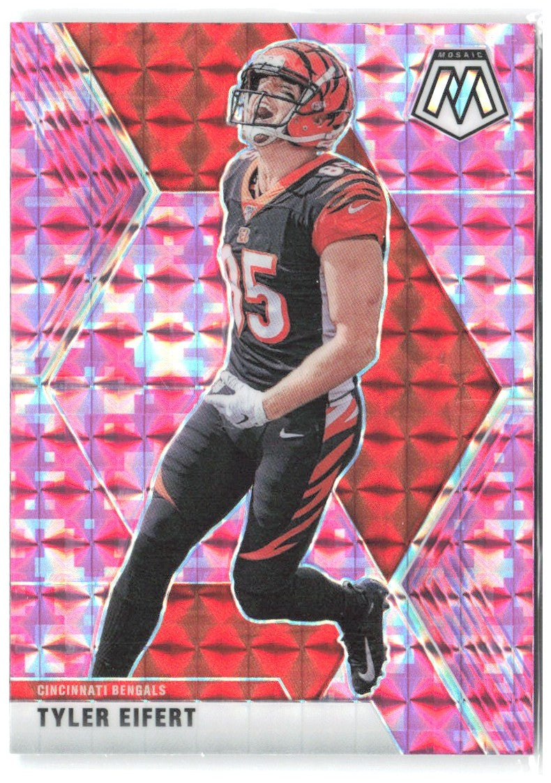 Tyler Eifert Panini Mosaic - Prizm Camo Pink 50 2020 Cincinnati Bengals